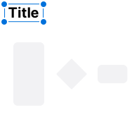 A collection of different shapes and text fields, with the message 'Type Something'.