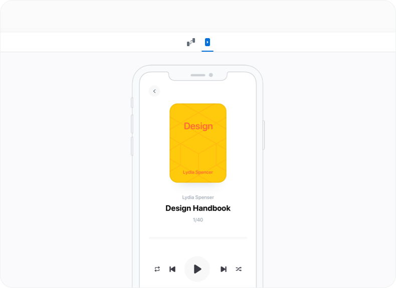 Overflow's prototype mode interface in dark theme.