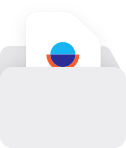 An icon of an Overflow document getting tucked into a folder.